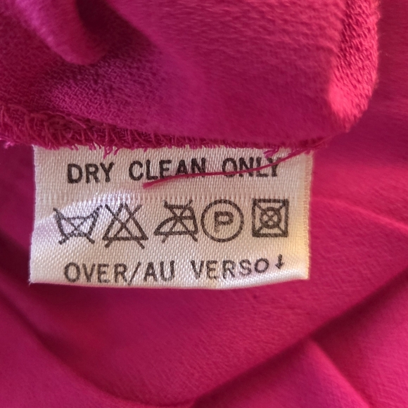 Liz Claiborne Fuchsia Double-Breasted Pleated Skirt Midi Dress Size 4 - Picture 8 of 8